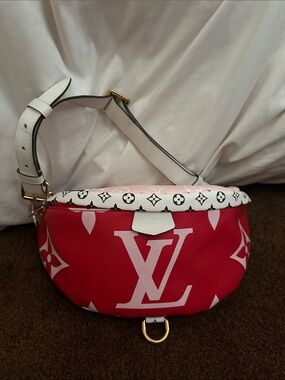 Louis Vuitton Red, White & Pink Monogram Bum Bag Sac Ceinture